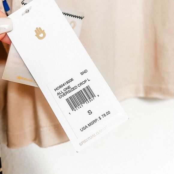 Spiritual Gangster All One Oversized Crop Long Sleeve Size Small - Picture 7 of 10